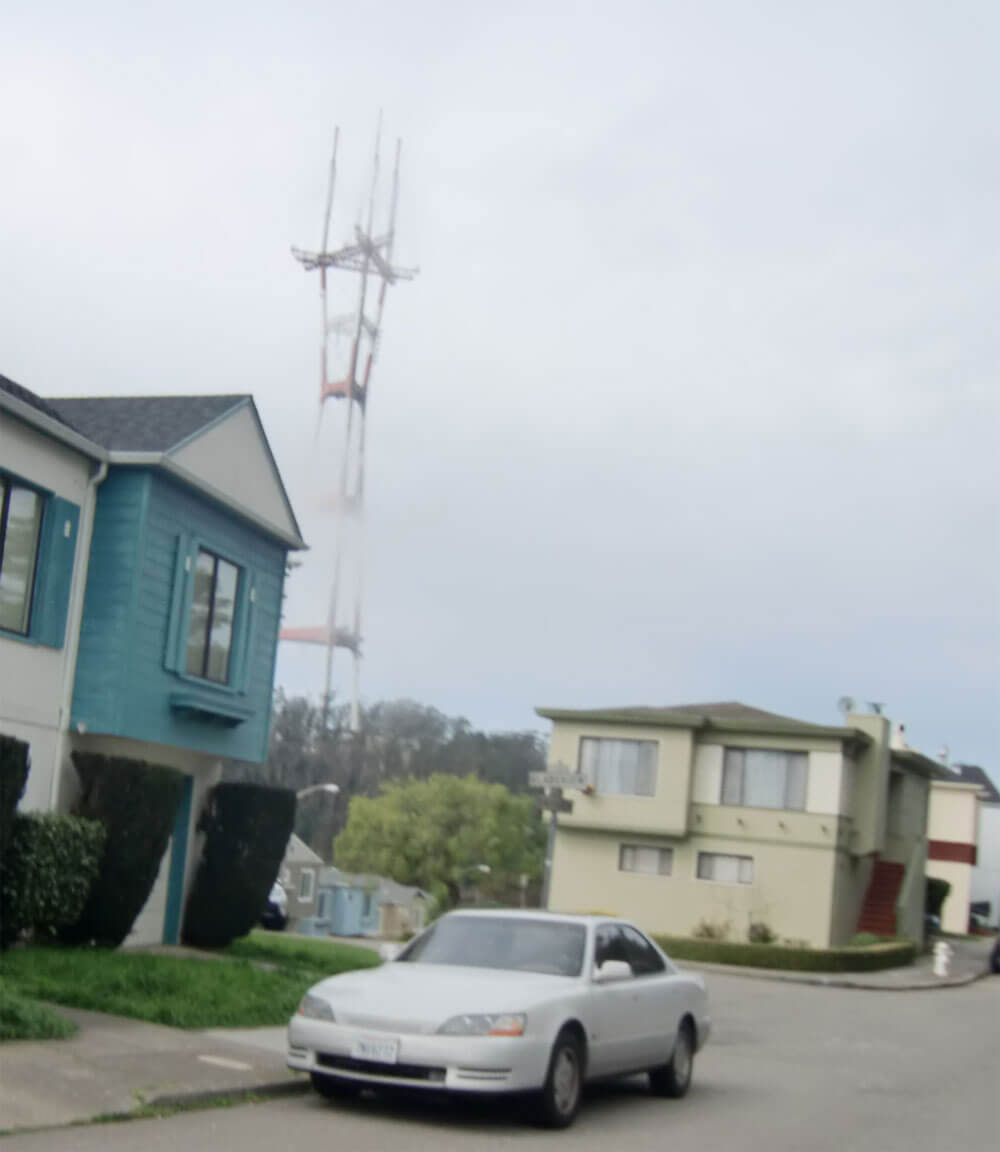Photo of Sutro Tower and houses